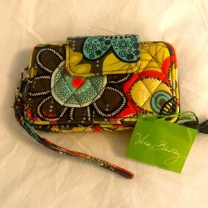 Vera Bradley flower shower wristlet wallet NWT